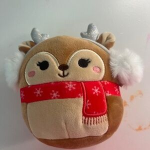Reindeer with scarf small Christmas Squishmallow